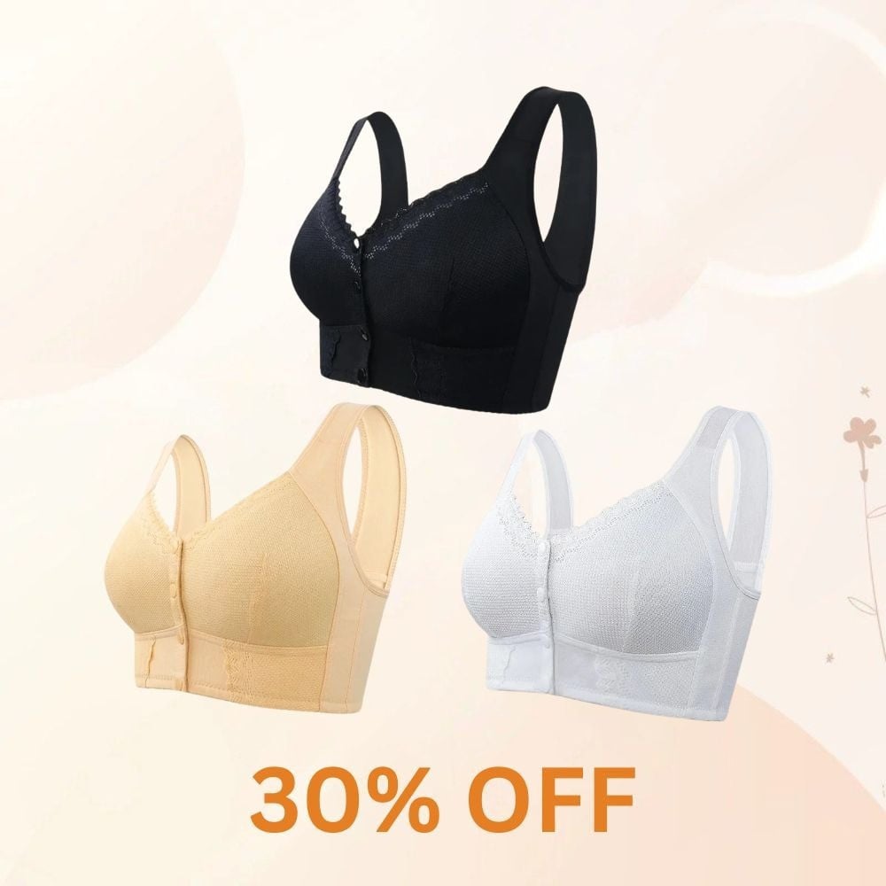 TheNestly+ 2025 New Front Closure Breathable Bra for Seniors