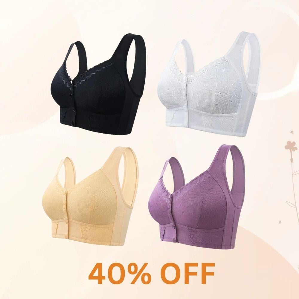 TheNestly+ 2025 New Front Closure Breathable Bra for Seniors