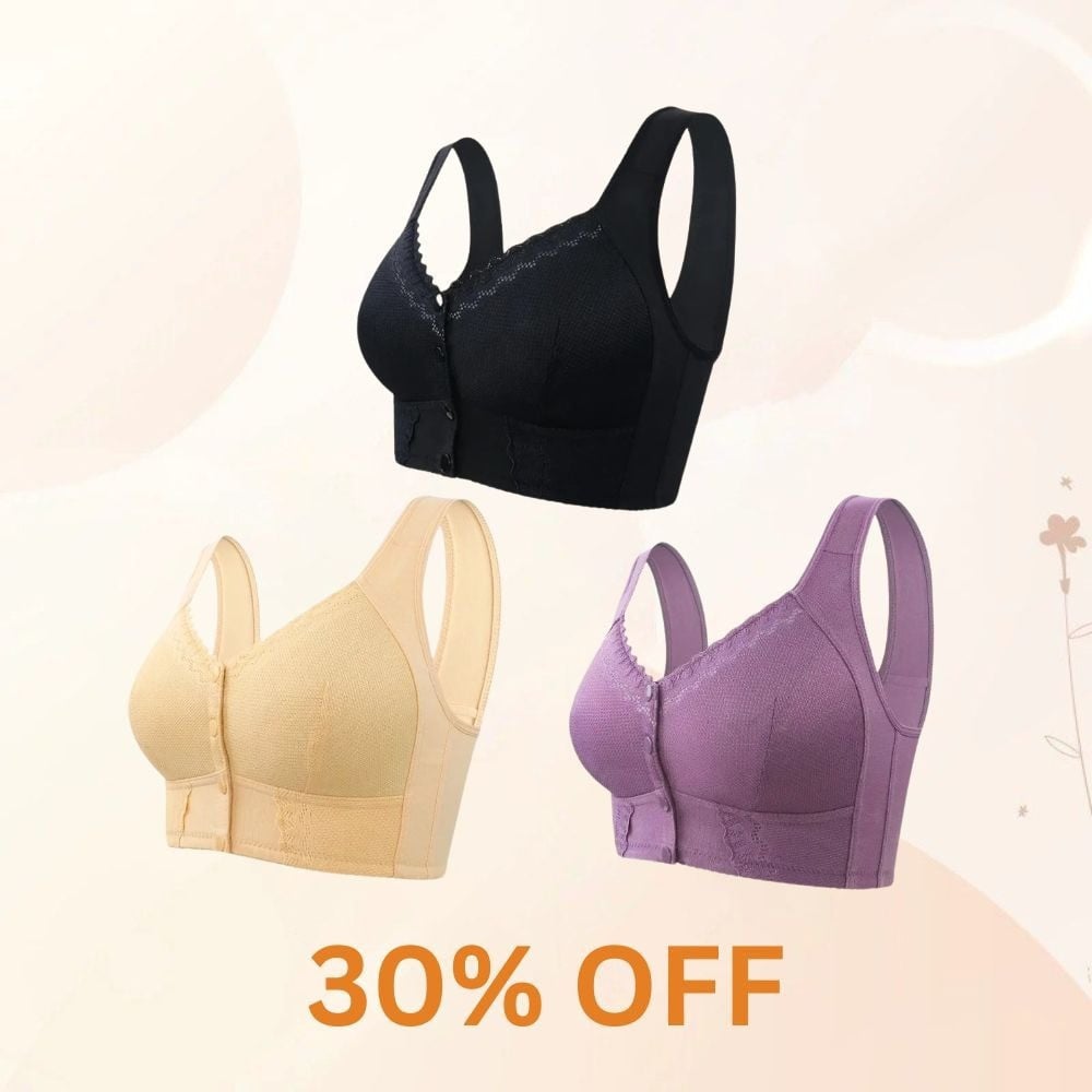 TheNestly+ 2025 New Front Closure Breathable Bra for Seniors