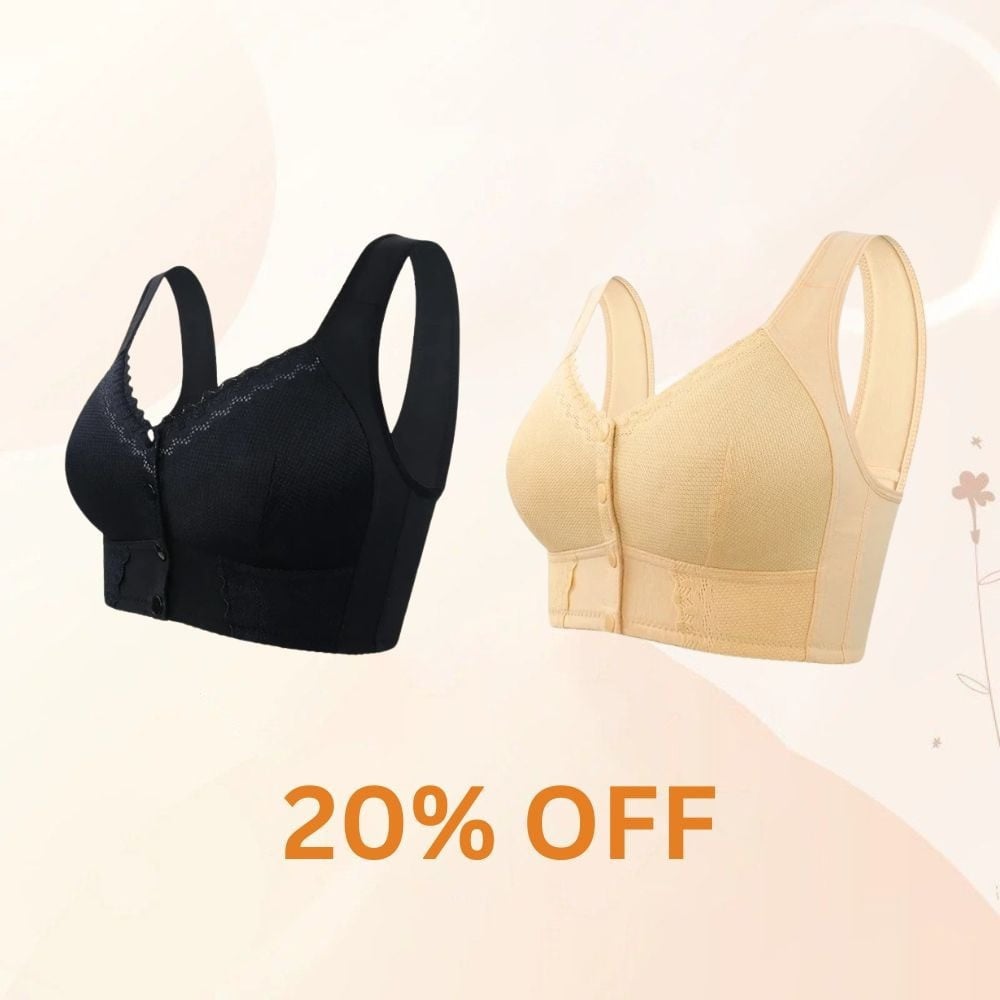 TheNestly+ 2025 New Front Closure Breathable Bra for Seniors