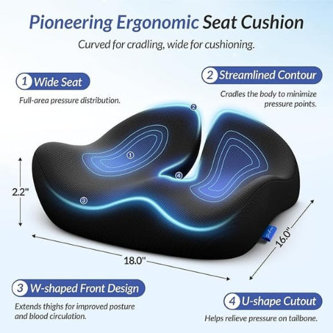 TheNestly+ ComfortCurve Ergonomic Seat Pad