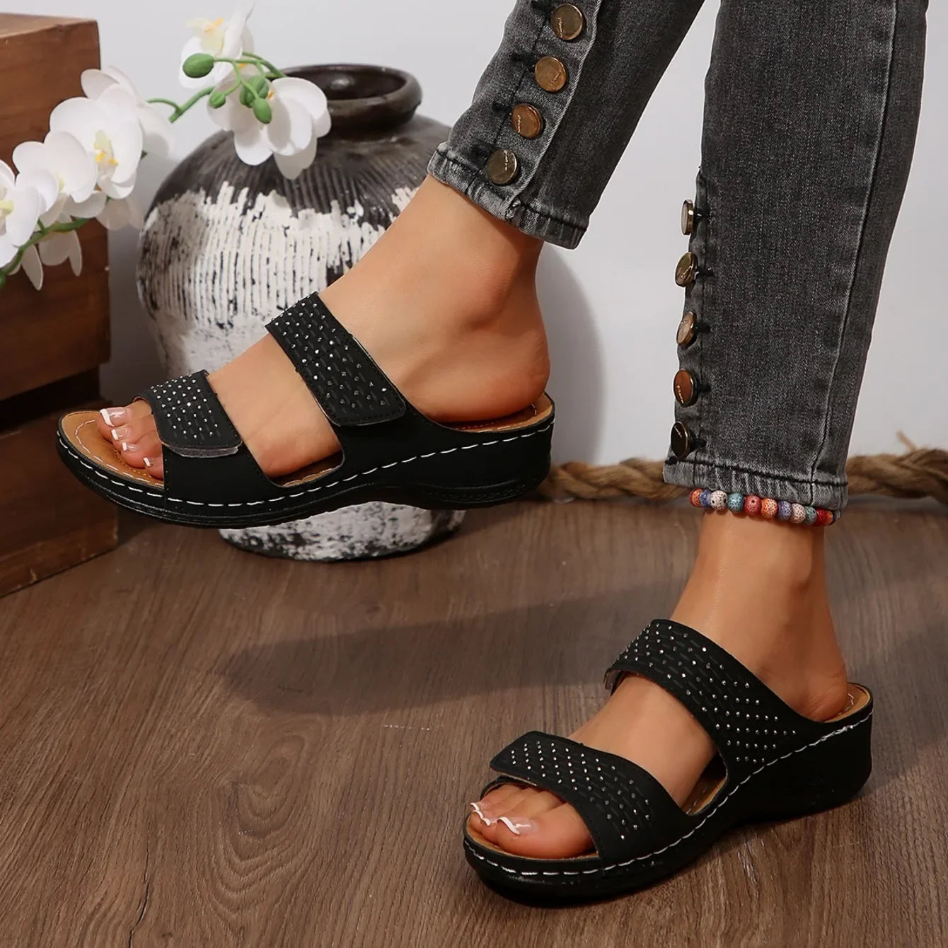 🔥Last Chance Deal – 70% OFF🔥 | Lightweight wedge sandals with soft cushioning and arch support for women
