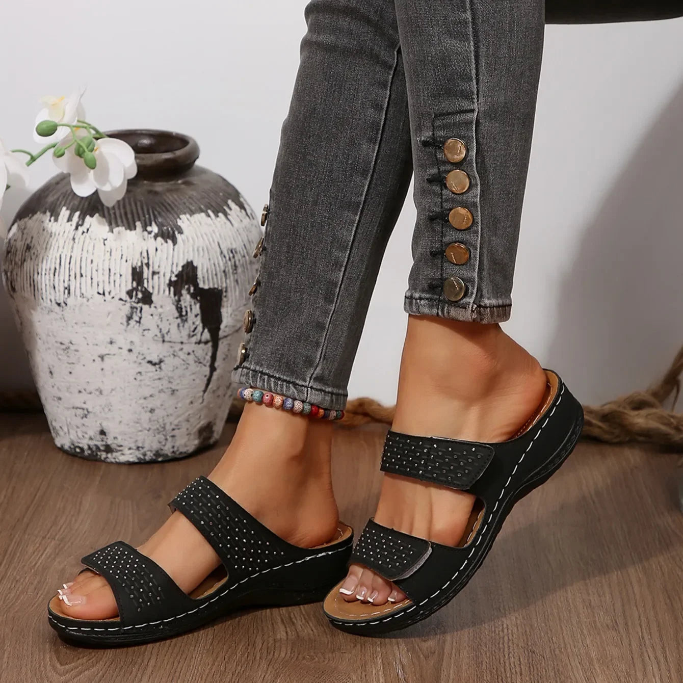 🔥Last Chance Deal – 70% OFF🔥 | Lightweight wedge sandals with soft cushioning and arch support for women
